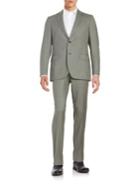 Black Brown Henry Fit 2-piece Wool Suit