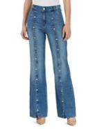 William Rast Mona Buttoned Wide-leg Jeans
