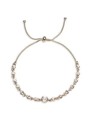 Givenchy Silvertone & Swarovski Crystal Adjustable Bracelet