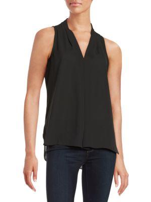Vince Camuto Pleated-front Blouse