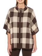 Rafaella Checkered Cotton-blend Sweater