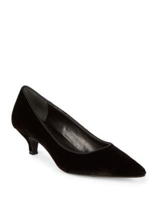 Lauren Ralph Lauren Velvet Kitten Pumps