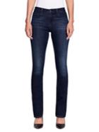Skinny Girl Straight Mid Rise Jeans