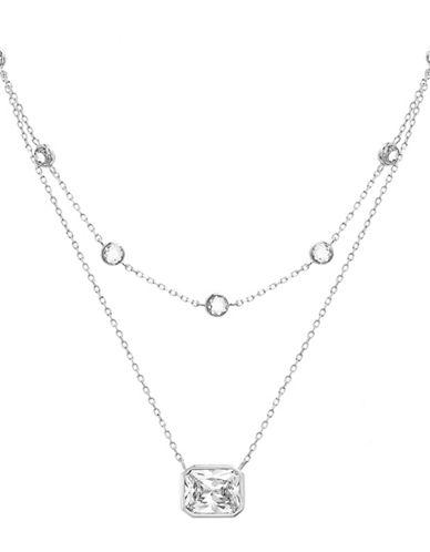 Lord & Taylor Cubic Zirconia Sterling Silver Choker Necklace