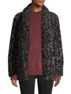 Lord & Taylor Cheetah Printed Faux Fur Coat
