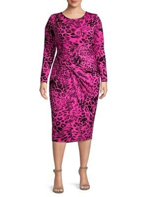Rachel Rachel Roy Plus Printed Pleated-front Dress