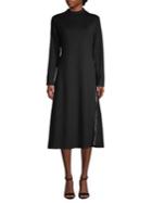 Vince Camuto Long-sleeve Studded A-line Dress