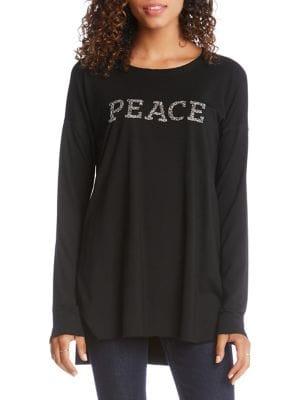 Karen Kane Peace Long-sleeve Top