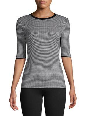 Philosophy Apparel Ribbed Striped Top