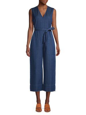 Caara Norma Self-tie Denim Jumpsuit