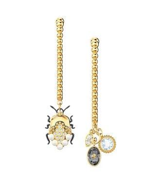 Swarovski Magnetic Mixed-plated Hoop Earrings