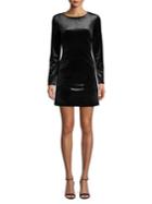 Highline Collective Velvet Mini-sheath Dress