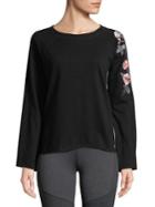 Calvin Klein Performance Floral-embroidered Sweater