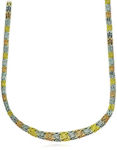 Lord & Taylor 18k Yellow Goldplated Grid Necklace