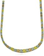 Lord & Taylor 18k Yellow Goldplated Grid Necklace