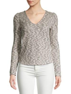 Highline Collective V-neck Puff-sleeve Top