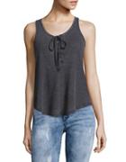 White Crow Lace-up Tank Top