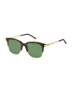 Marc Jacobs Havana 51mm Clubmaster Sunglasses