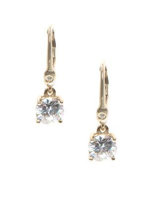 Ivanka Trump Round Crystal Drop Earrings