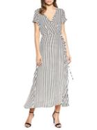 Bardot Andie Striped Wrap Dress