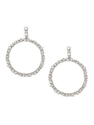 Vince Camuto Holiday Drama Crystal Gypsy Hoop Earrings