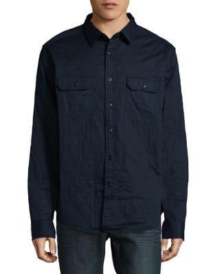 Nautica Quilted Twill Shirt Jacket