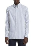 Calvin Klein Striped Long-sleeve Button Down Shirt