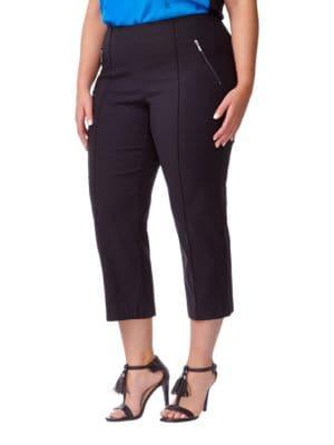 Addition Elle Michel Studio Plus Plus Alexa Cropped-leg Pants