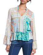 Plenty By Tracy Reese Romantic Ruffle Accented Blouse