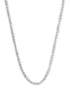 Lord & Taylor Sterling Silver Shot Bead Necklace