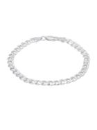 Lord & Taylor Sterling Silver Medium Curb Chain Bracelet