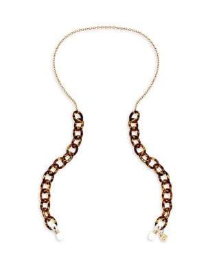 Corinne Mccormack Tortoise Goldtone Chain Necklace