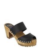 Mia Elva Double Band Leather Mules