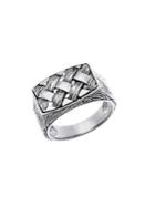 Lord & Taylor 925 Sterling Silver Flat Top Band Ring