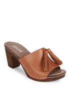 Kenneth Cole Reaction Only One Tasseled Leather Mules