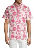 Surfsidesupply Floral Button-front Shirt