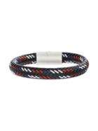 Lord & Taylor Leather & Stainless Steel Braided Bracelet