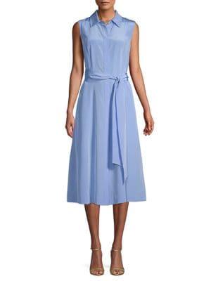 Diane Von Furstenberg Demi Silk Midi Shirtdress