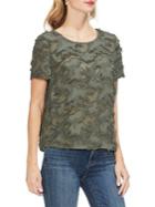 Vince Camuto Petite Sunrise Bay Camouflage Top