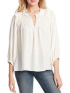 Jessica Simpson Iris Smocked Yoke Top