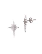 Lord & Taylor Cubic Zirconia North Star Earrings