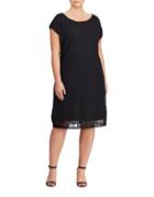 Lauren Ralph Lauren Plus Tulle Shift Dress