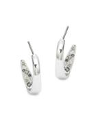 Karl Lagerfeld Scattered Cry Hoop Earrings