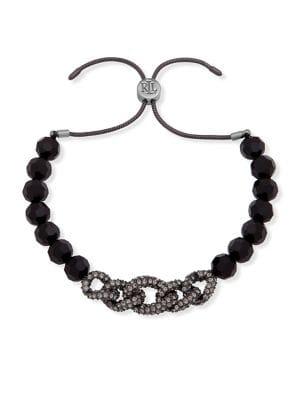 Ralph Lauren Crystal Beaded Slider Bracelet