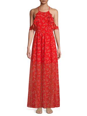 Bcbgeneration Hibiscus Floral Maxi Dress