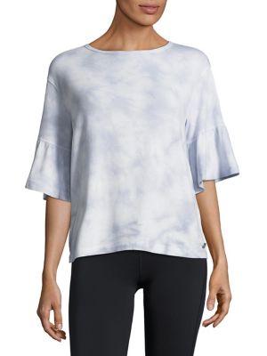 Calvin Klein Performance Dyed Bell Sleeve Top