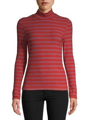 Vero Moda Striped High Neck Top