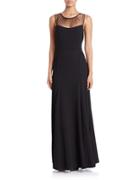 Vera Wang Mesh-accented Gown