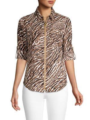 Michael Michael Kors Safari Animal-print Shirt