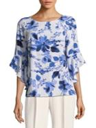 Nipon Boutique Floral Bell-sleeve Top